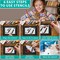 124-Piece Alphabet & Number Mandala Stencil Set – Reusable 2" & 4" Letters, Uppercase & Lowercase, Calligraphy & Block Styles for DIY Painting on Wood, Wall, Fabric, Rock, Canvas & Bullet Journals